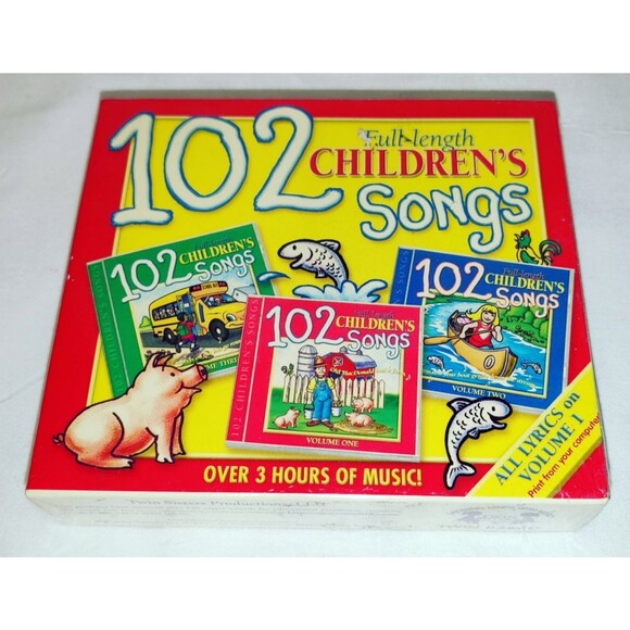 Vintage 2002, 102 Children's Songs [2002] by Twin Sisters (CD, 3 Discs Set) NEW - Picture 2 of 7